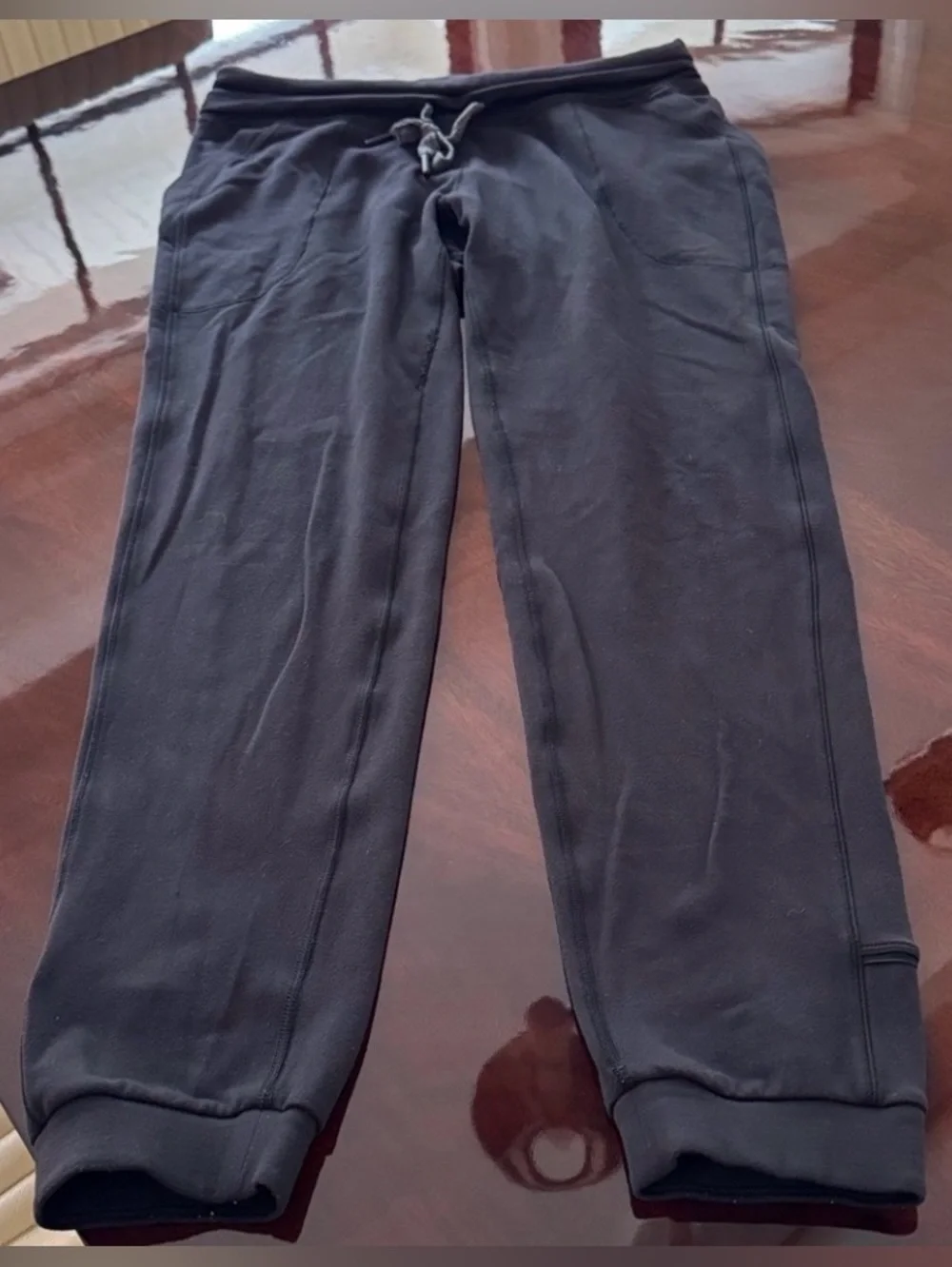 Lululemon Black Drawstring Jogger Pants - Picture 2 of 16